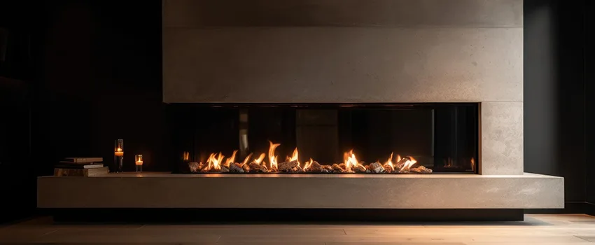 Gas Fireplace Ember Bed Design Services in San Rafael, California